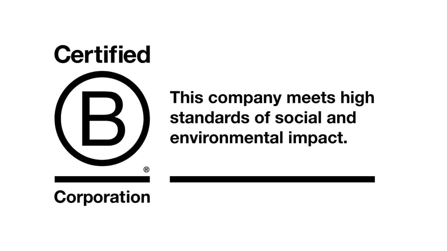 B Corporation Tagline Logo