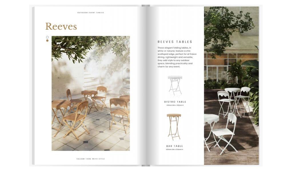 Edition 4 Events Product Lookbook - Reeves Open Page