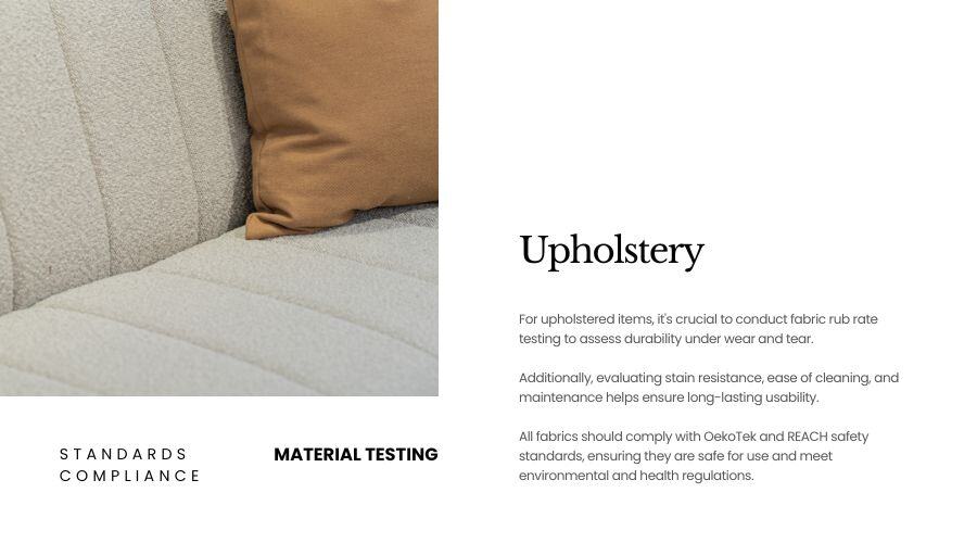 Quality Control Process - Procurement - Upholstery