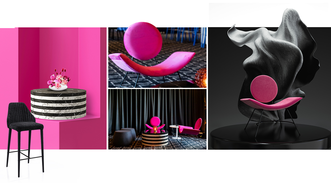 miami-black-pink-coffee-table-chair-ottomans-deco