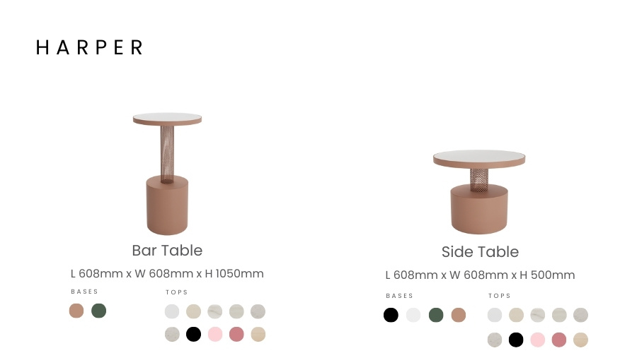 Harper - Tables - Slider Carousel Overview