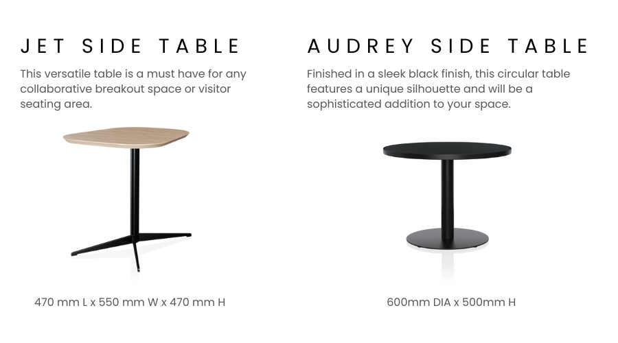 Jet and audrey side table