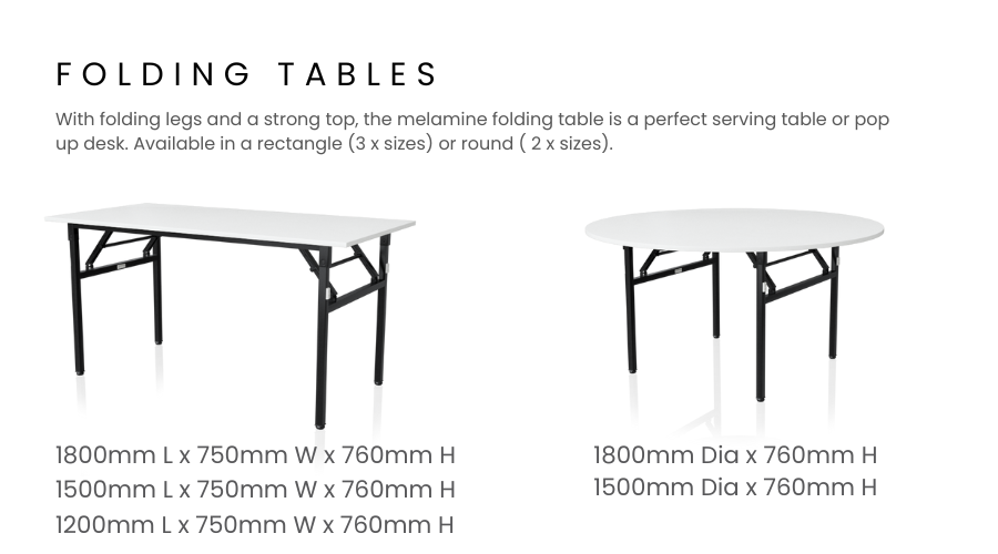 NEW Website Slider  600 x 400 folding tables