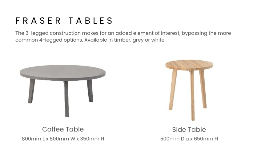 fraser tables