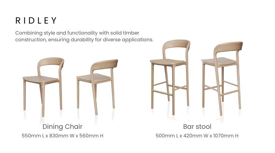 ridley seating bar stool chair